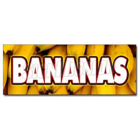 BANANAS DECAL Sticker Tropical Fruit Banana Produce Farmers Market Ripe